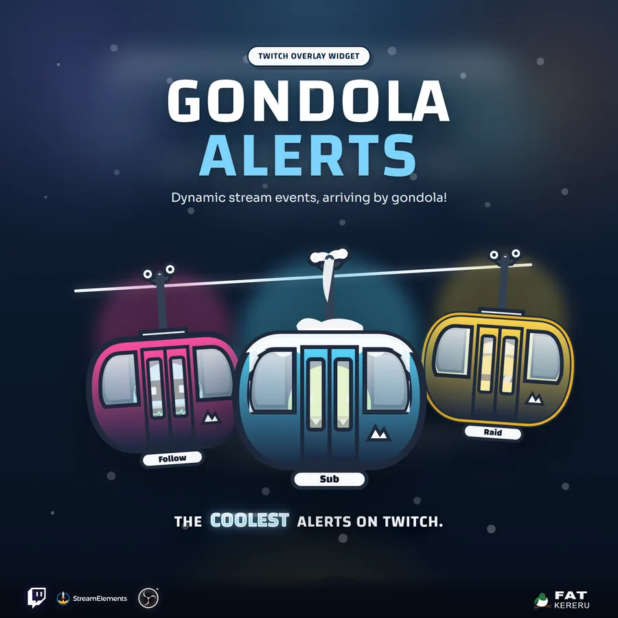 Gondola Alerts stream widget preview